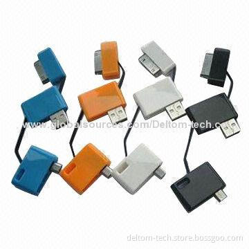 Portable light 3-in-1 cable kit, 10 colors available